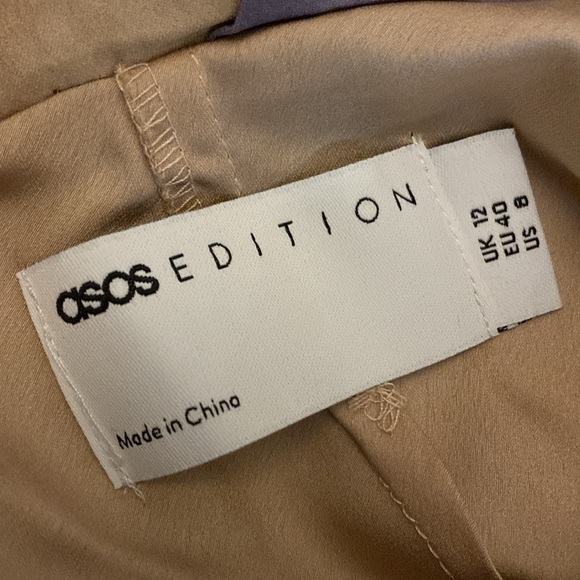 ASOS Women’s Multicolored Open Back Dress Size 8 - Picture 5 of 7